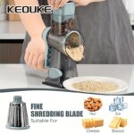 KEOUKE Multi-Functional Cheese & Vegetable Grater with Container - Durable Plastic, Sharp Grating Surface, Ideal for Kitchen Use, Grates Cheese Perfectly for Breakfast, Brunch, and Mor - Image 6