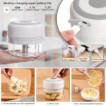 1pc, 250ml Capacity, USB Rechargeable Cooking Machine, Kitchen Garlic Mixer, Small Automatic Cooking Machine, Multi Scene Use Tools, Various Colors, Kitchen Supplies - Image 11