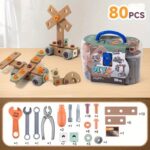 120pcs Kids DIY Tool Set - Educational STEM Construction Toy Kit with Handmade Plastic Tools, Assembly Required, Role Play Game for Children, Creative Brain Teaser for Fine Motor Skills Development, Perfect Christmas Birthday Gift for Boys & Girls - Image 5