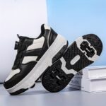Unisex Stylish Roller Shoes with Detachable Components - Four-Wheel Skates, Perfect for Outdoor Sports, Suitable for Both Men And Women - Ideal for Birthday And Christmas Gifts. - Image 3