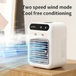 NIJ USB Rechargeable Mini Air Conditioner Fan - Portable Desk Cooling Device with Lithium Battery, Wireless, and USB Charging for Home, Office, or Dormitory Use, Cooling Device, NIJ - Image 2
