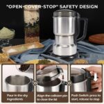Nirva Grinder with a 300W Strong Motor Offers Quick Grinding in Just 10 Seconds. It'S a Grain Mill Suitable for Beans, Spices, And Nuts, Featuring a 4-Blade Stainless Steel Design. This Electric Coffee Bean Grinder Has a 400G/400Ml/14Oz Deep Grinding Cham - Image 5