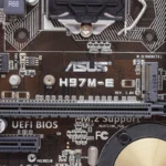 ⁦Asus H97M-E Motherboard Intel H97 DDR3 16GB PCI-E 3.0 M.2 USB3.0 PCI-E 3.0 Micro ATX support Core i3-4150  i5-4670 i7-4770 cpu⁩ - الصورة ⁦5⁩