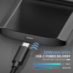 ⁦NEW 65W Fast  Wireless Charger for Samsung S22 S21 Note 20 Fast Charging Stand For iPhone 16 15 14 13 XS XR X 8 Airpods Pro⁩ - الصورة ⁦6⁩