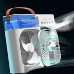 Air Humidifier, Small Fan, Air Conditioner, Fan, LED Night Light, USB Fan Three In One, Home And Office Humidifier - Image 5