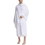 ⁦Ihram Pilgrimage Towel for Muslim Arab Mecca Hajj Clothes Men Islamic Ramadan Prayer Worship Costumes Shawl Jubba Thobe⁩ - الصورة ⁦2⁩