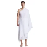 2 Pieces Arabia Muslim Hajj Ihram Umrah Towel Men Prayer Shawl Pilgrimage Islamic Arab Mecca Turkish Towel Worship Hajj Costume - Image 4