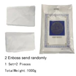 ⁦Ihram Towel for Muslim Men 2pcs Pilgrimage Scarves Arab Mecca Hajj Umrah Ehram Ahram Teenager Boys Prayer Clothes Thobe White⁩ - الصورة ⁦10⁩