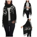 Palestinian Arabic Shawl Wrap for Women Winter Warm Large Soft Scarf Palestine Solidarity Flag Map Pashminas Shawl Scarves - Image 2