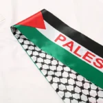 ⁦New Palestine Flag Scarf Shawls Fall Pashmina Shawl Wrap Palestinian Hatta Kufiya Keffiyeh Large Scarves With Tassel⁩ - الصورة ⁦4⁩