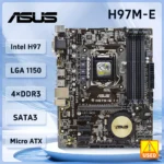 Asus H97M-E Motherboard Intel H97 DDR3 16GB PCI-E 3.0 M.2 USB3.0 PCI-E 3.0 Micro ATX support Core i3-4150  i5-4670 i7-4770 cpu