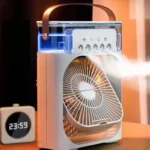 Air Humidifier, Small Fan, Air Conditioner, Fan, LED Night Light, USB Fan Three In One, Home And Office Humidifier