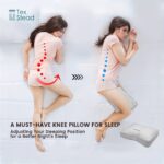 Ergonomic Knee Pillow for Side & Back Sleepers - Between Leg & Under Knee Support Pillow with 100% Polyester, Machine Washable, White - Spinal Alignment & Pressure for Better Sleep, Side Sleeper Pillow, Contoured Design, Soft Fabric, Healthconscious Users - Image 13