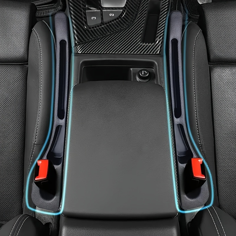 a025bb3c-d0e8-40f7-9b09-659789be0bfd.jpg Pack of 2 Car Seat Gap Storage Strips, Leak-proof Design Prevents Debris Falling and Can Also Store Small Items, In-Car Interior Gap Organizer - Image 1
