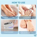 USB Rechargeable Portable Foot Care Tool, Compact Nail Care Device for Men and Women, Travel-Friendly, Lithium Battery Powered - Image 9