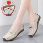 Women's Simple Flat Loafers, Casual Slip On Shallow Mouth Shoes, Lightweight & Comfortable Shoes - Image 5