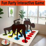 1pc Christmas & Halloween Party Game Set - "Left Hand, Right Hand" Interactive Cardboard Game for Adults, Indoor/Outdoor Holiday Entertainment, Holiday Party Game|Strategic Gameplay|Durable Cardboard, Christmas Games - Image 3