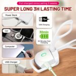 ⁦New Gentle Care White Pink USB Eyelash Curler with Comb - Lasting Curl 24 Hours, Hypoallergenic Alcohol-Free, Accelerate Temperature Rise, No Damage Natural Lashes, Limited Time Offer, Special Occasion Gift Christmas, Halloween, Easter, Valentine's Day, T⁩ - الصورة ⁦9⁩