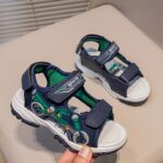 Men'S Casual Sandals with Motorcycle Design - Breathable Mesh Upper, Lightweight & Abrasion-Resistant, Ideal for Beach & Daily Wear, Casual Footwear | Motorcycle Sandals | Breathable Sandals - Image 2