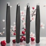 4Pcs/Set Tweezers, Eyebrow Tweezer Set, Eyelash Extension Clip Makeup Beauty Cosmetic Tools