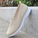 Women'S Summer Casual Slip-On Sneakers, Breathable Fabric Upper with Rubber Sole, Comfortable Low Top Flat Shoes in Solid Color, Casual Footwear|Slipon Sneakers|Comfortable Wear - Image 2