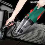 Car Wired Vacuum Cleaner, Car Cleaning Interior Cleaning Dust Removal Suction Large Power Strong Suction Green Black Suitable for People with Cars