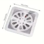 ⁦10pcs bathroom hair filter hair screen Toilet sewer filter Kitchen anti-clogging anti-insect self-adhesive floor drain sticker.⁩ - الصورة ⁦5⁩