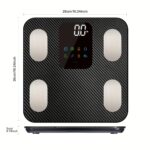 Smart Scale for Body Weight, 181.44 KG Capacity Bathroom Digital Weighing Scale with BMI, Muscle Mass, Accurate Home User Health Equipment Sync Apps,Carbon Fiber with Anti-slip finish - Image 3
