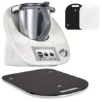 Acrylic Sliding Mat for TM6/TM5 - High-Quality Food Processor Coffee Machine Slider with Handle, Easy to Move - Non-Slip Stand with Rubber Feet - Durable Kitchen Appliance Moving Pad, Convenient Countertop Movement, Blender Mixer Coffee Maker Slide