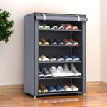 Multi functional 6/8/10 layer shoe organizer with dust cover - easy to assemble, portable storage, suitable for 27-35 pairs of sports shoes, high heels, and boots - ideal for home use - Image 13