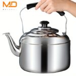 Moredor 5L Stainless Steel Whistling Tea Kettle for Stovetop - Large Capacity, Durable, Portable for Gas & Electric Stove, Home, Office, Restaurant Use - Uncharged, Easy Clean - Image 2