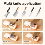 Professional USB Rechargeable Portable Electric Knife Sharpener, Adjustable Angle 20-Degree Straight Edge, Suitable for Kitchen Knives, Chef Knives, Slicing Knives, Santoku Knives, Peeling Knives, Small Knives, Ceramic Knives - Image 8