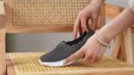 Women's large-size white sneakers, slip-on design, lightweight, suitable for daily wear in spring and summer leisure travel, comfortable and breathable - Image 13
