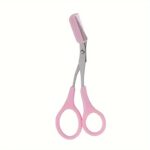⁦Eyebrow Scissors With Comb, Stainless Steel Scissors, Safety Eyebrow Makeup Scissors⁩ - الصورة ⁦5⁩