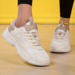 ⁦Women'S Casual Sneakers Breathable Mesh Upper Solid Color Low Top Athletic Shoes with Phylon Sole, Hand Washable, All-Season Comfort Lightweight Running Shoes⁩ - الصورة ⁦8⁩