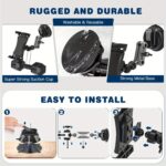 Heavy Duty 360° Rotating Car Tablet Mount with Suction Cup – Adjustable Dashboard Holder for iPad Pro/Air/Mini & 11.94-32.77cm Tablets, Phones, and GPS Devices, Foldable Aluminum Design, Secure Adhesive Pad, Easy Installation, Compatibility, Tablet Holder - Image 8