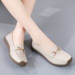 Women's Simple Flat Loafers, Casual Slip On Shallow Mouth Shoes, Lightweight & Comfortable Shoes - Image 10