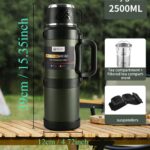 Large Capacity 304 Stainless Steel Insulated Water Bottle for Outdoor Activities - Perfect for Hiking, Camping, and Traveling - Image 2