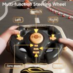 ⁦Kids Racing Game Console with Steering Wheel - Realistic Driving Experience, Competitive Toy for Ages 3-6, Exciting Strategy Game, New Year Gift, USB Powered, ABS Material, Traffic Education⁩ - الصورة ⁦6⁩