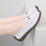 Women's Simple Flat Loafers, Casual Slip On Shallow Mouth Shoes, Lightweight & Comfortable Shoes - Image 11
