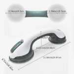 ⁦Suction Cup Shower Handle, Safety Support Handrail, Non-Slip Bathroom Grab Bar, Vacuum Cup Assist Grip, Plastic, No Electricity Needed, Bathroom Accessory⁩ - الصورة ⁦3⁩