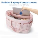 ⁦Lightweight & Spacious Women's Travel Bag with Detachable Shoulder Strap, Zip Closure, and Separate Shoe Compartment - Perfect for Overnight Trips & Gym⁩ - الصورة ⁦2⁩