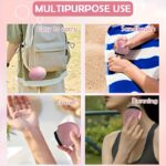 Silicone sunscreen and Lotion applicator Roller - hygienic, portable cosmetic tool for even application, hand wash only, round design for smooth coverage, Light Beige care application | Smooth covering tool | durable silicone - Image 5
