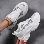 Breathable Running Shoes for Women, Casual Lace-Up Sneakers with Thick Sole, Round Toe, All-Season Outdoor Shopping - Image 12