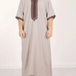 Elegant Embroidered Long Tunic - Casual V-Neck, Geometric Pattern, Light Stretch Fabric, All-Season Wear, Regular Fit, Comfortable Clothing | Elegant Embroidery | Comfortable Fit, Plus Size
