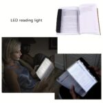 1pc white/black electronic reading light, essential for back-to-school season, LED desk lamp, bedside eye-protecting night reading light for students, requires 3*AAA batteries (batteries not included) - Image 4