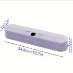 Cordless Portable Automatic Sealer Kitchen Food Freshness Vacuum USB Charging with Digital Display Fast Sealing Preservation Available in Light Purple and White Can be used for Snacks, Meat, Fruits and Vegetables Ideal for Kitchen and Outdoor Picnics - Image 2