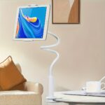 ⁦360-Degree Rotatable Tablet and Phone Stand with Flexible Gooseneck Clip Arm - Ideal for Watching in Bed and on a Table, Freeing Up Your Hands, Bedside Table Accessory | Modern Table Accessory | Adjustable Arm⁩ - الصورة ⁦9⁩