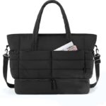 ⁦Lightweight & Spacious Women's Travel Bag with Detachable Shoulder Strap, Zip Closure, and Separate Shoe Compartment - Perfect for Overnight Trips & Gym⁩ - الصورة ⁦5⁩