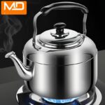 Moredor 5L Stainless Steel Whistling Tea Kettle for Stovetop - Large Capacity, Durable, Portable for Gas & Electric Stove, Home, Office, Restaurant Use - Uncharged, Easy Clean - Image 3